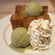 Shibuya honey toast and matcha ice cream
